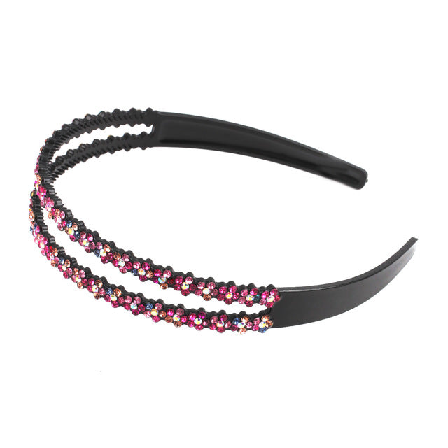 Fashion Pearl Non-Slip Rhinestone Hairbands