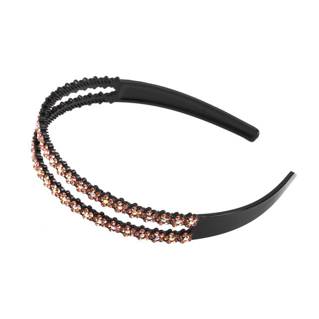 Fashion Pearl Non-Slip Rhinestone Hairbands