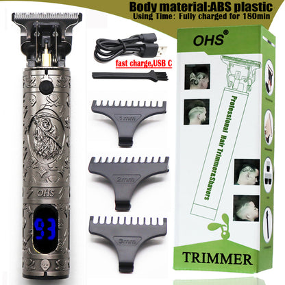 Men's Electric Cordless Hair Trimmer Clipper Shaver