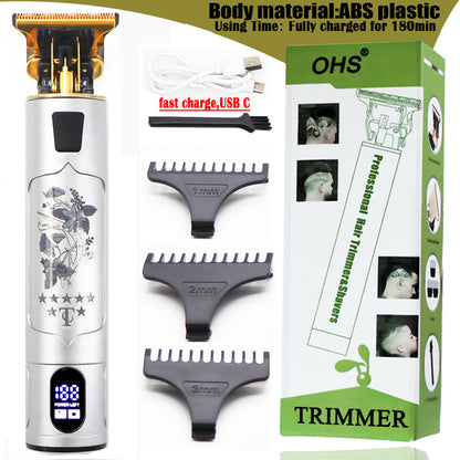 Men's Electric Cordless Hair Trimmer Clipper Shaver